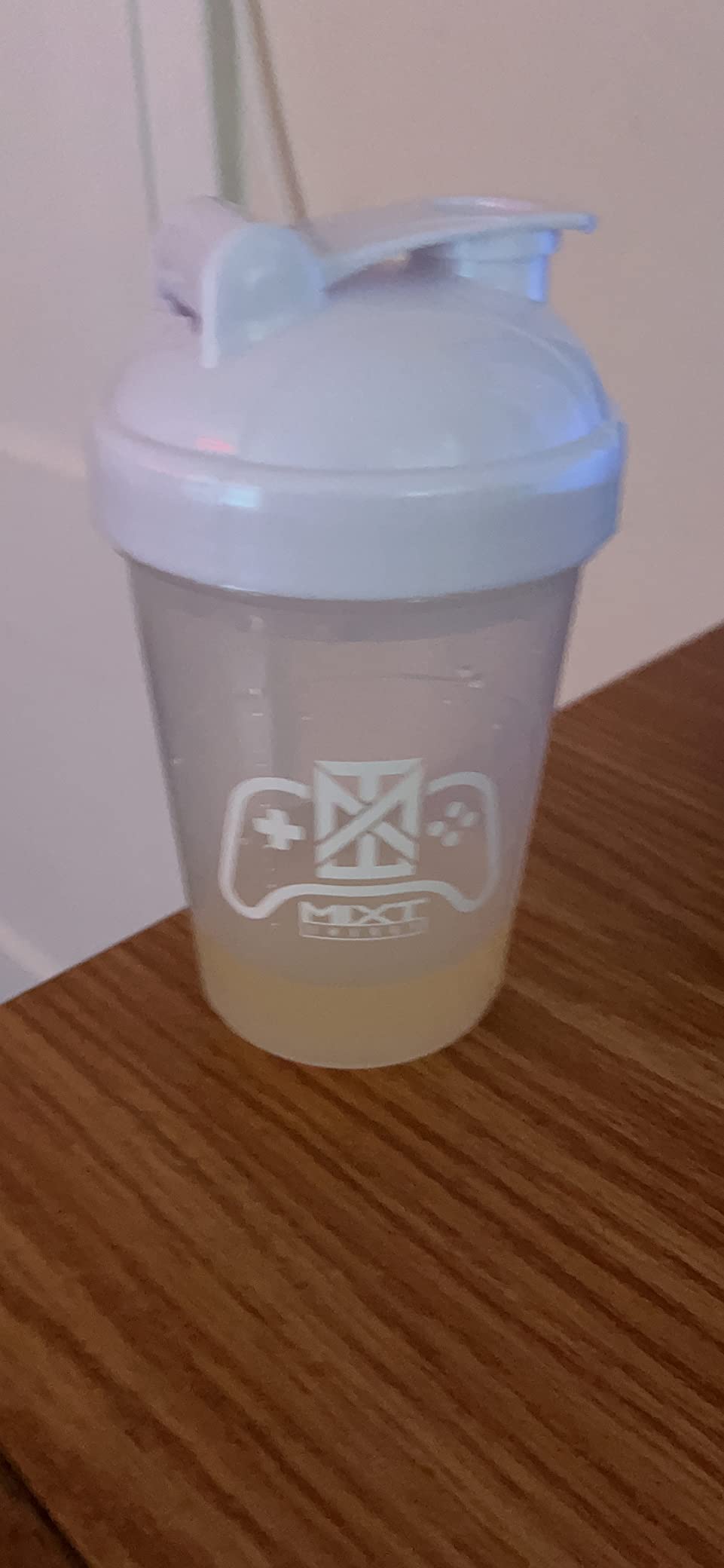 MIXT Energy Shaker Bottle, 16 oz. Shaker Bottle, BPA Free & Lid Mixing Technology (16 oz, Game Controller) customer photo 1