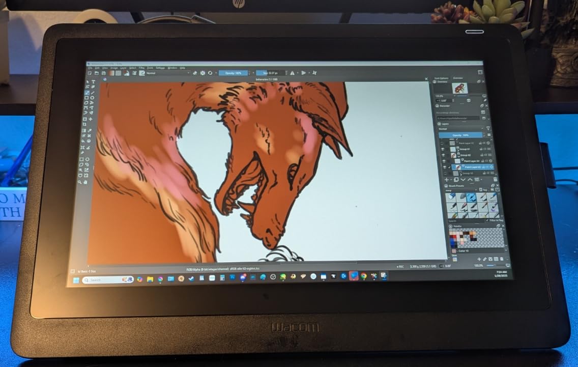Wacom Cintiq 16 Drawing Tablet with Screen, 15.4 inch Full HD Display Graphic Arts Tablet Includes Pro Pen 2 w/Tilt Response, Graphic Design Animation Display Pad for Mac, PC customer photo 1