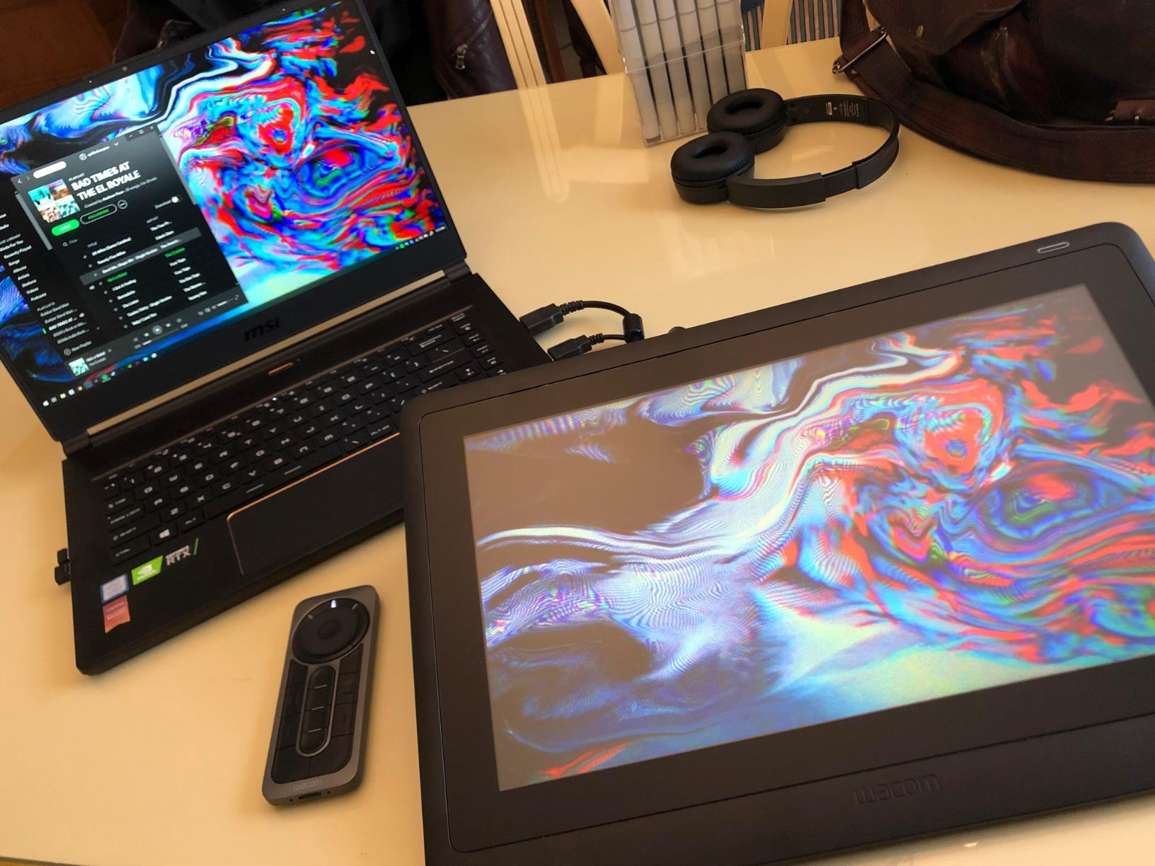Wacom Cintiq 16 Drawing Tablet with Screen, 15.4 inch Full HD Display Graphic Arts Tablet Includes Pro Pen 2 w/Tilt Response, Graphic Design Animation Display Pad for Mac, PC customer photo 2