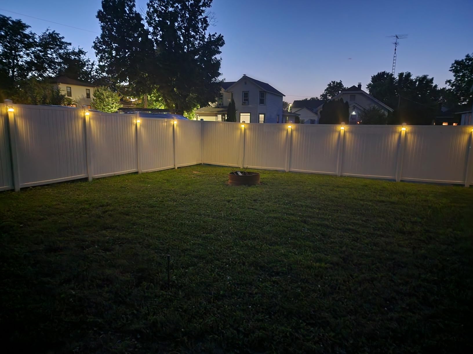 JSOT Outdoor Solar Lights - Solar Powered Deck Lights Waterproof Light for Fence Post Light Outside for Backyard Patio Stair Wall Lighting customer photo 1