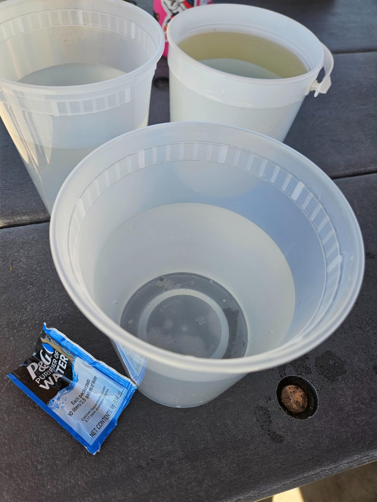 P&G Purifier of Water Portable Water Purifier Packets. Emergency Water Filter Purification Powder Packs for Camping, Hiking, Backpacking, Hunting, and Traveling. (12 Packets) customer photo 2