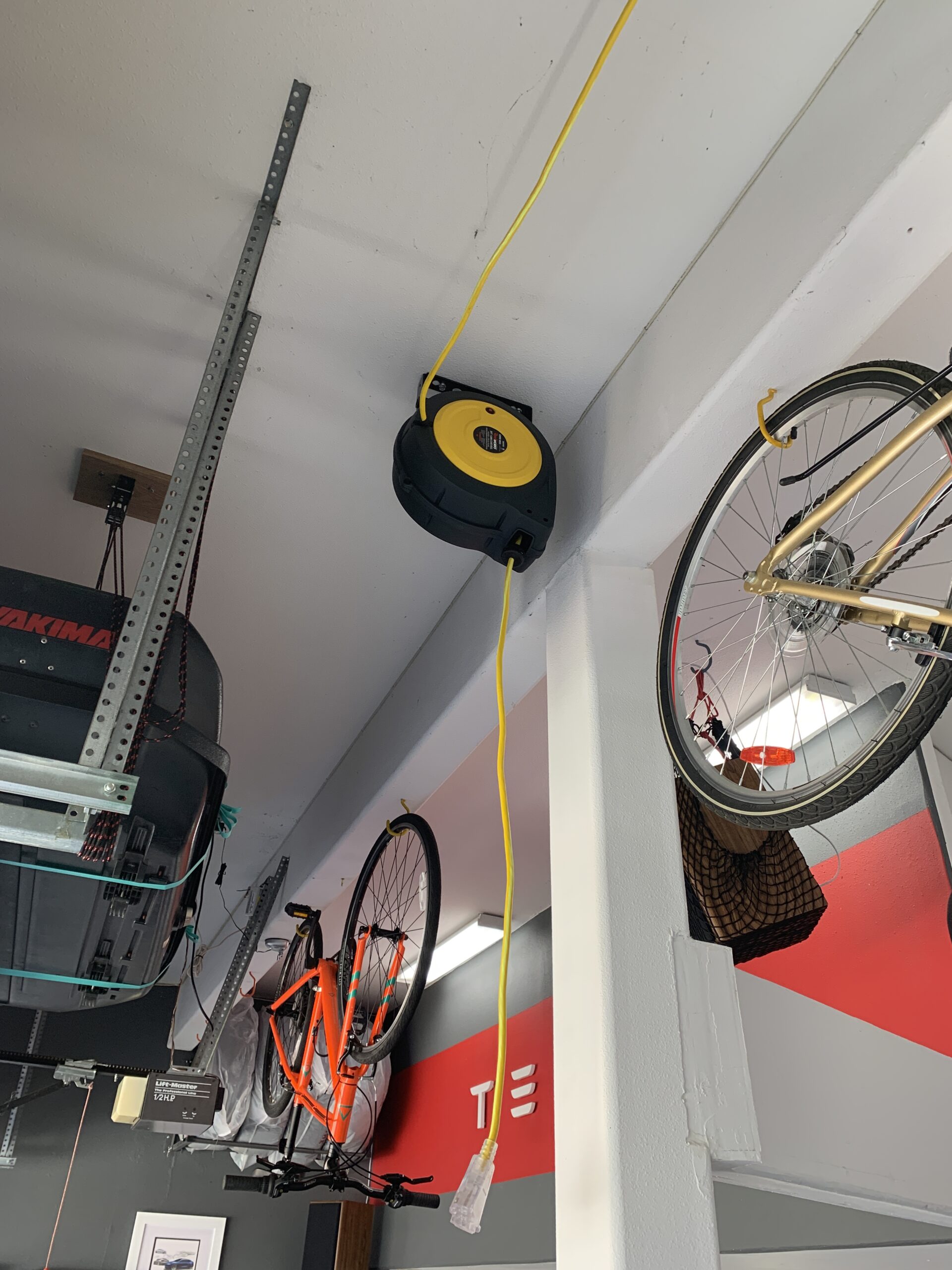 ReelWorks Extension Cord Reel Retractable 12AWG x 50' Foot 3C/SJTOW Glow Strip Cable and Lightup Triple Tap Connector Advanced Slow Retraction Technology (SRT) customer photo 2