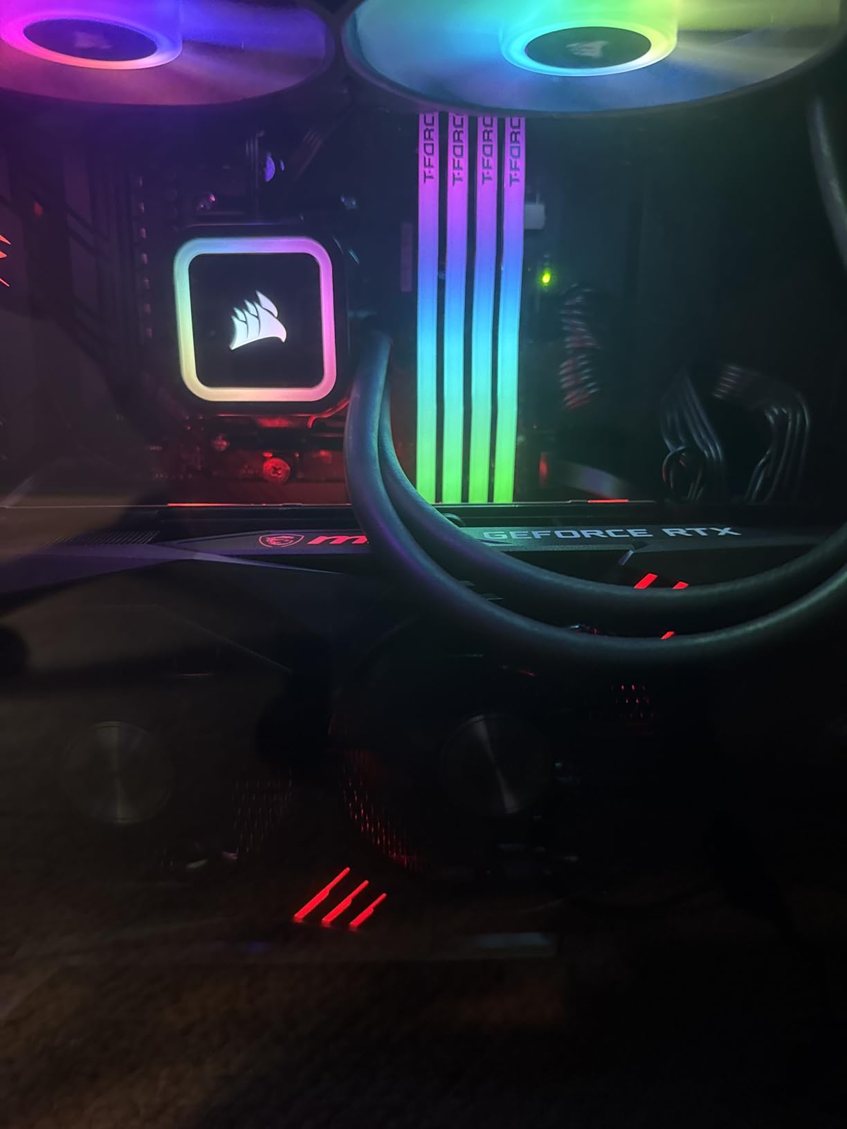 TEAMGROUP T-Force Delta RGB DDR4 16GB (2x8GB) 3200MHz (PC4-25600) CL16 Desktop Memory Module ram Black - TF3D416G3200HC16CDC01 customer photo 1