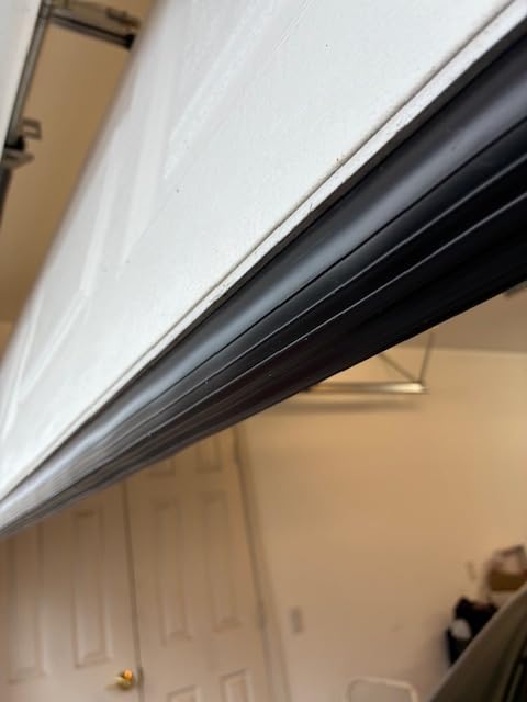 DGSL Garage Door Seals Bottom Rubber Weather Stripping Kit Seal Strip Replacement, Universal Weatherproof Threshold Buffering Sealing Rubber 5/16 Inch T Ends (20 Ft, Black) customer photo 2