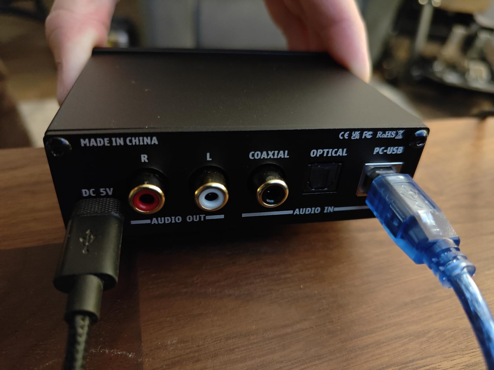 AIYIMA DAC-A2 Headphone Amplifier DAC with Bass Treble Controls PC-USB/Optical/Coaxial Inputs, RCA/3.5mm Headphone Output Digital to Analog Desktop Audio Converter customer photo 1