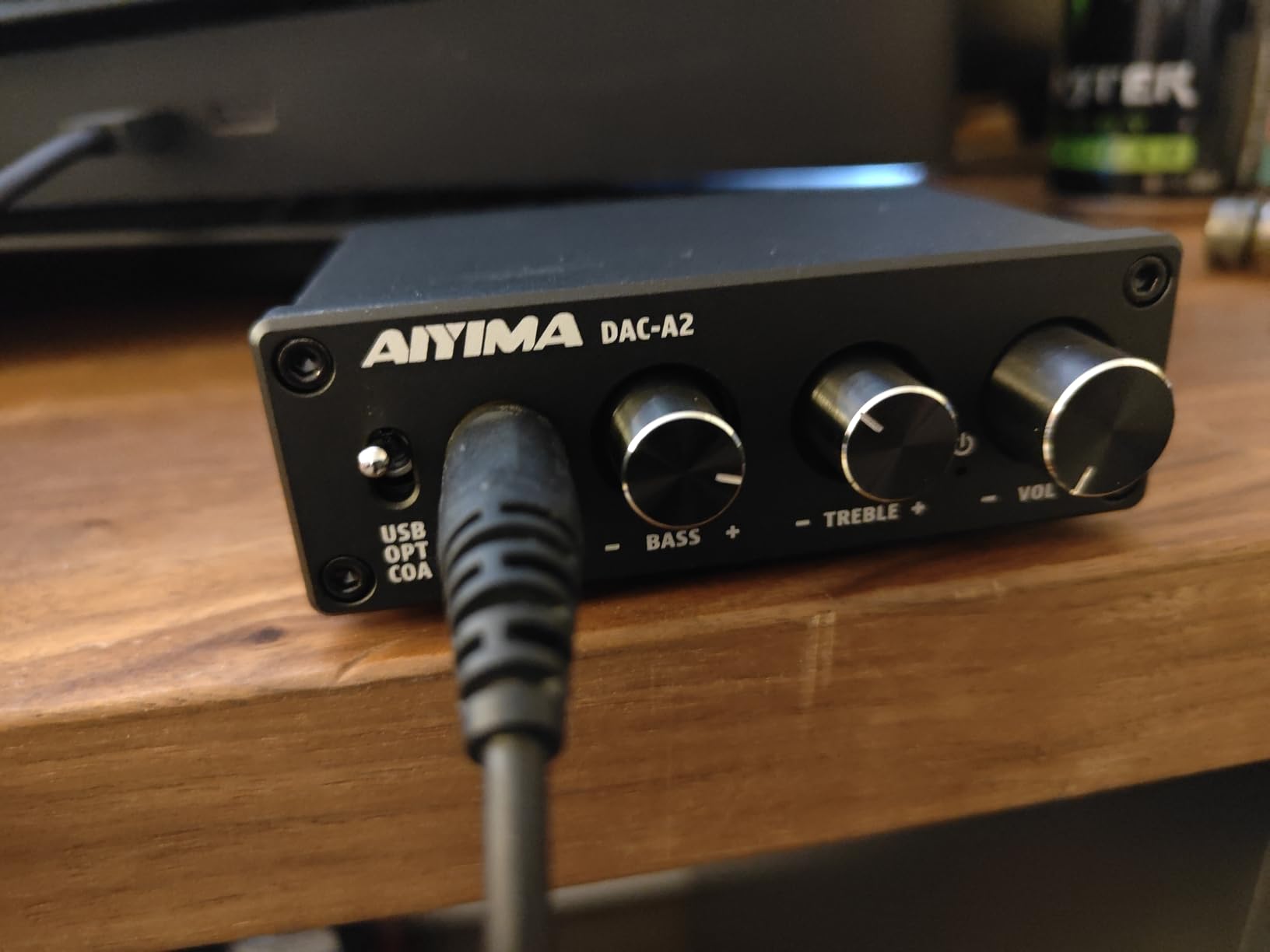 AIYIMA DAC-A2 Headphone Amplifier DAC with Bass Treble Controls PC-USB/Optical/Coaxial Inputs, RCA/3.5mm Headphone Output Digital to Analog Desktop Audio Converter customer photo 2