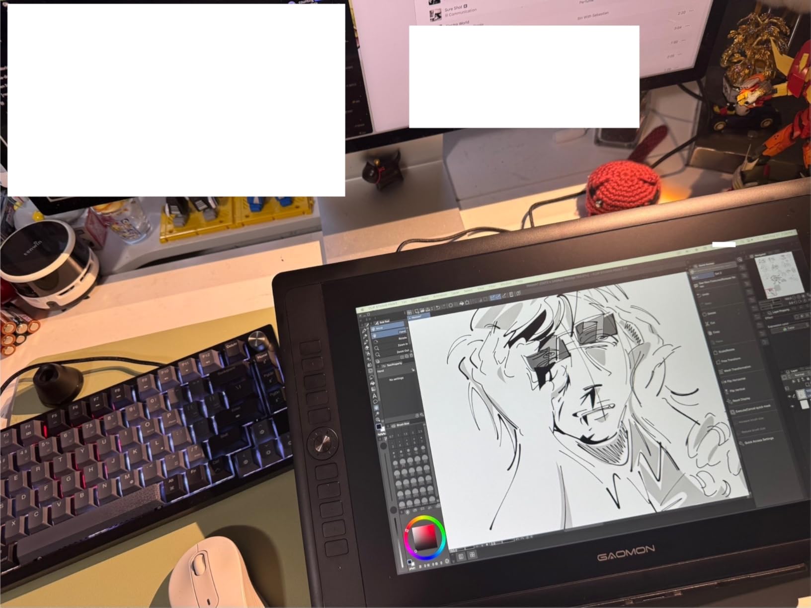 GAOMON PD1161 Drawing Tablet 11.6 Inch IPS Tilt Support Pen Display with 8 Shortcuts and 8192 Levels Battery-Free AP50 Stylus customer photo 1