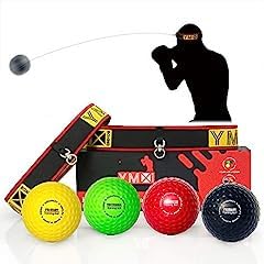 YMX BOXING® Ultimate Reflex Ball Set with Counter App - 4 React Reflex Ball Plus 2 Adjustable Headband, Great for Reflex, Timing, Accuracy, Focus & Coordination Training for Boxing, MMA and Krav Mega customer photo 2