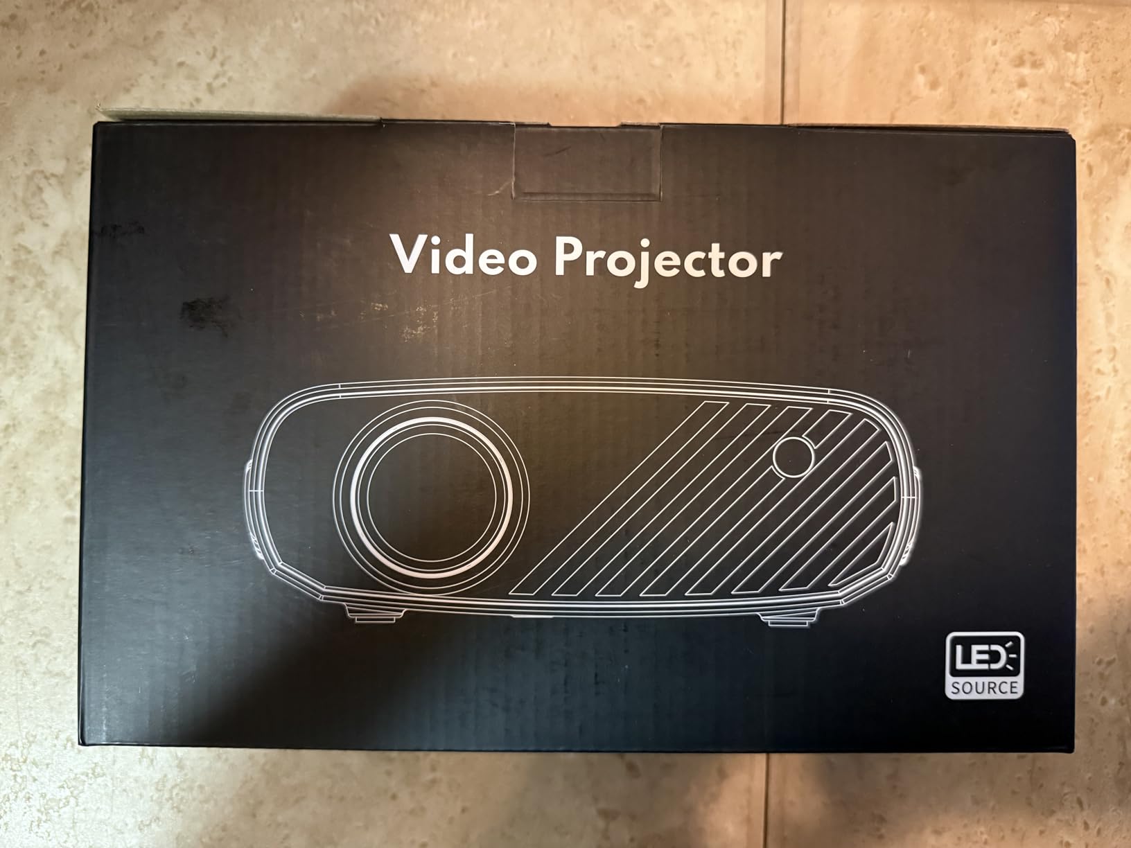 Mini Projector, ELEPHAS Portable Projector for iPhone, 7000L with Synchronize Smartphone Screen, Movie Projector with 1080P HD/200 Screen Support customer photo 1