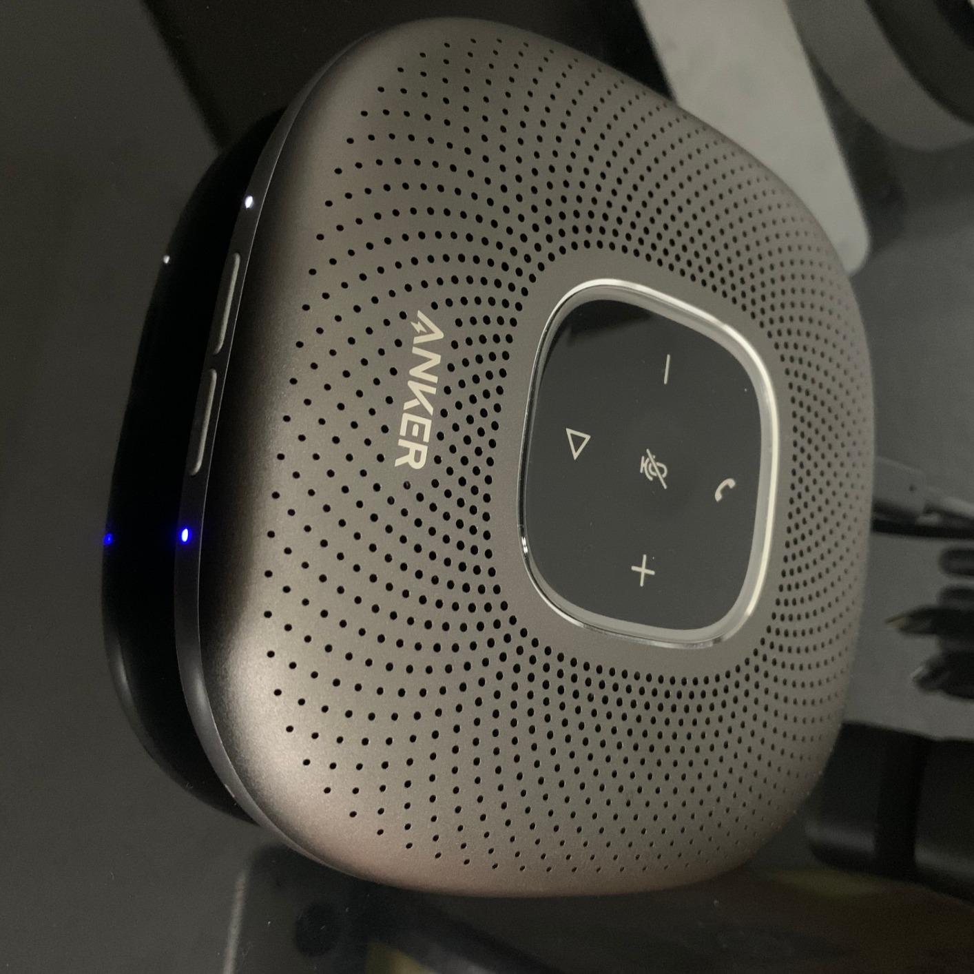 Anker PowerConf Speakerphone, Zoom Certified Conference Speaker with 6 Mics, 360° Enhanced Voice Pickup customer photo 2