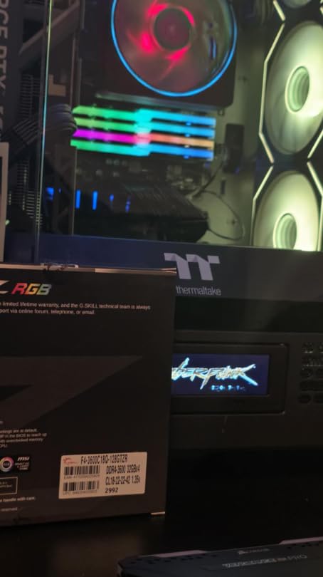 Trident Z RGB Series DDR4 RAM (XMP) 32GB (2x16GB) 3600MT/s CL18-22-22-42 1.35V Intel AMD Desktop Computer Memory U-DIMM - Aura Sync Compatible customer photo 1