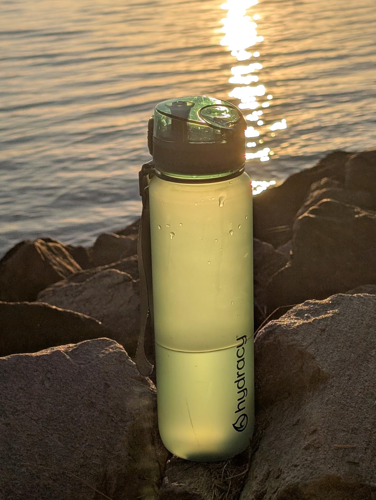 Hydracy Water Bottle with Time Marker -Large BPA Free Water Bottle & No Sweat Sleeve -Leak Proof Gym Bottle with Fruit Infuser Strainer & Times to Drink -Ideal for Fitness Sports & Outdoors customer photo 2