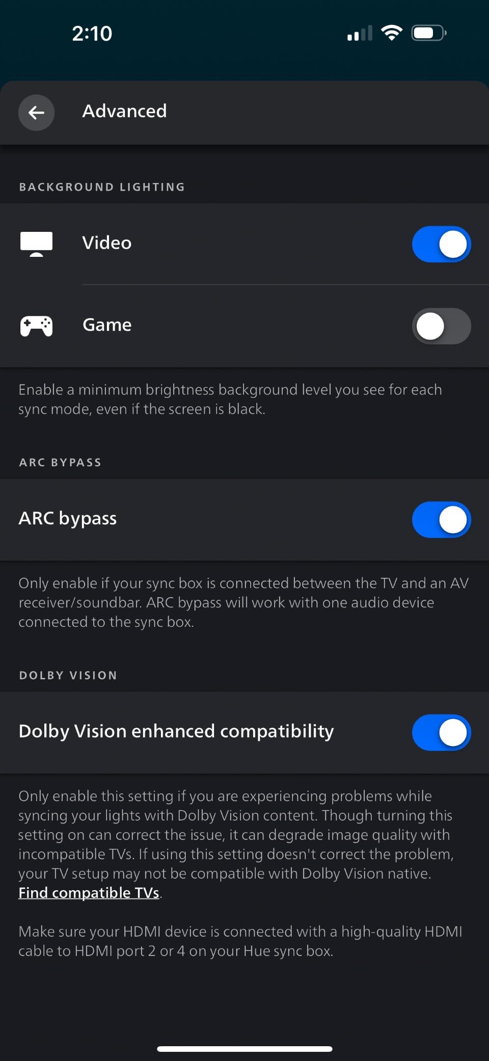 Philips Hue Play HDMI Sync Box - Requires Hue Bridge - Supports Dolby Vision HDR10+ and 4K - Control with Hue App customer photo 1