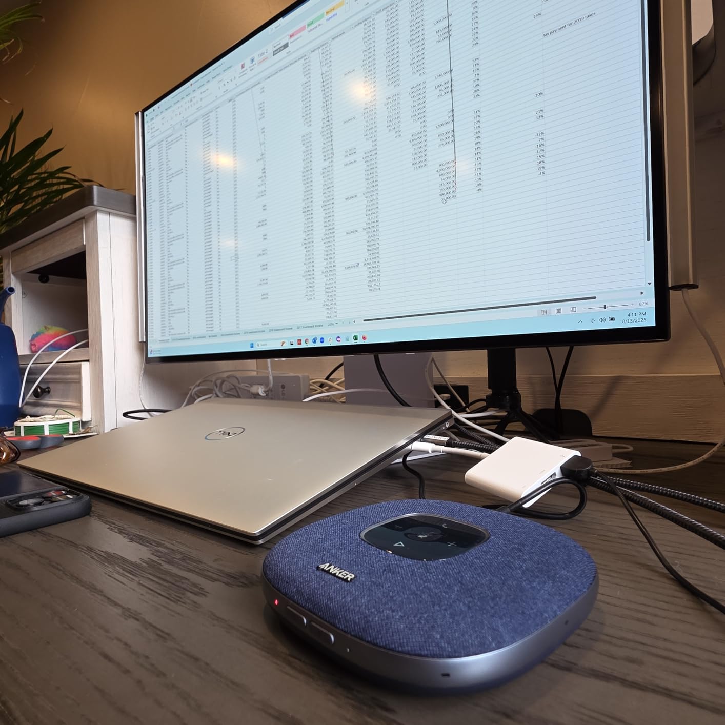 Anker PowerConf S3 Speakerphone with 6 Mics, Enhanced Voice Pickup, 24H Call Time, App Control, Bluetooth 5, USB C, Conference Speaker Compatible with Leading Platforms customer photo 2
