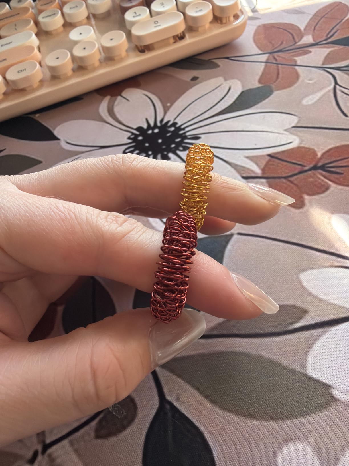 Mr. Pen- Spiky Sensory Rings, 10 Pack, Stress Relief Fidget Sensory Toys, Fidget Rings, Fidget Ring for Anxiety, Stress Relief Rings, Massager for Fidget ADHD Autism customer photo 1