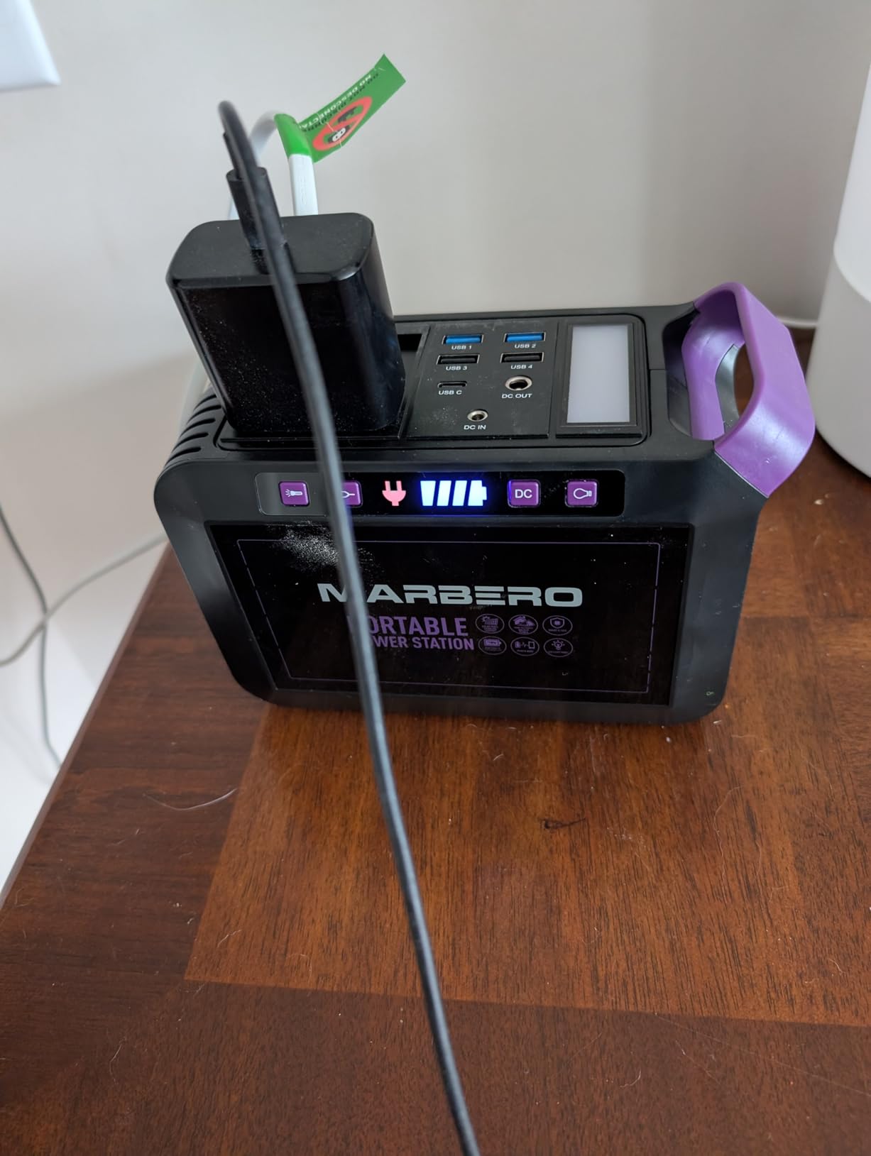 MARBERO Portable Power Station 88Wh Camping Lithium Battery Solar Generator Fast Charging with AC Outlet 120W Peak Power Bank customer photo 1