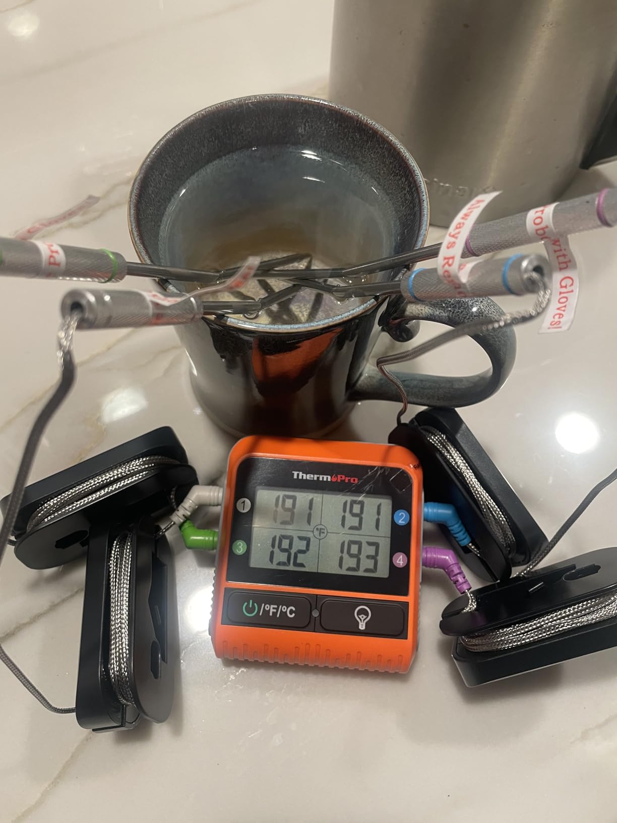 ThermoPro TP829 1000ft Wireless Meat Thermometer Digital for Grilling and Smoking, 4 Meat Probes Grill Thermometer customer photo 1