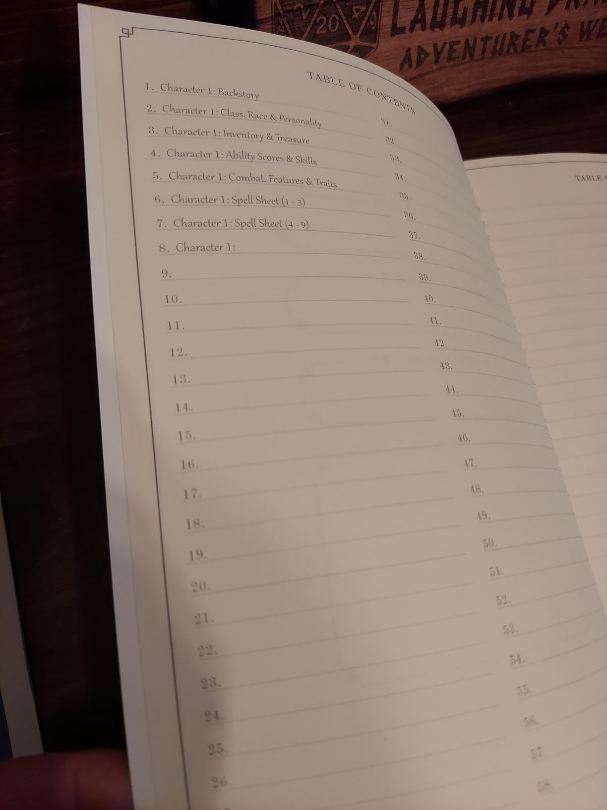 Character Journal: Five Detailed 5e Character Sheets, Lined And Graph Pages For Note-Taking, Spell Sheets And More (Emerald Green) customer photo 2