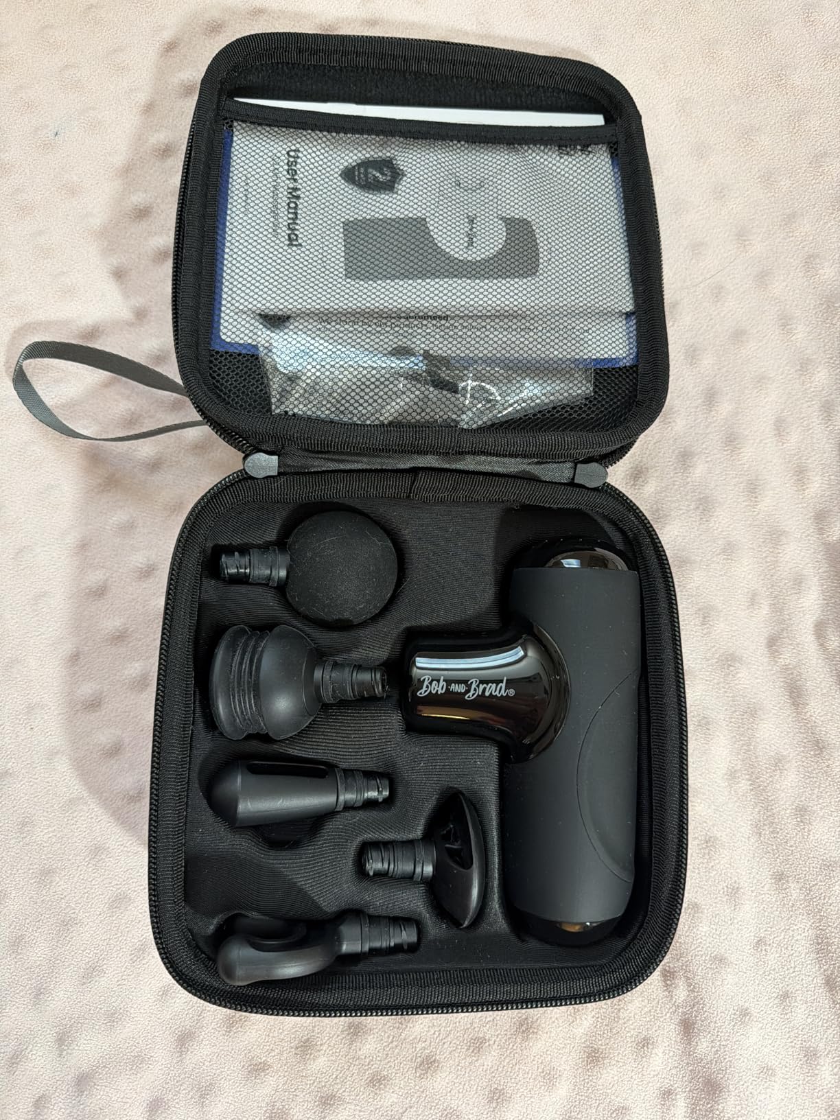 BOB AND BRAD Q2 Mini Massage Gun, Pocket-Sized Deep Tissue Massager Gun, Portable Percussion Muscle Massager Gun, Ultra Small & Quiet with Carry Case customer photo 2