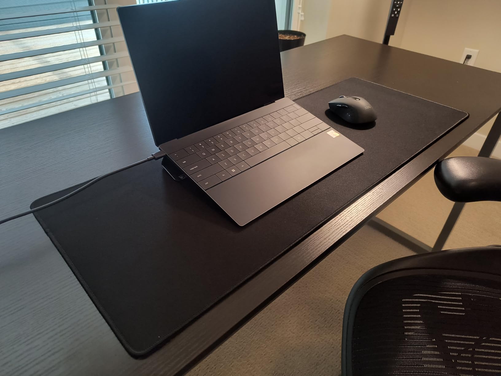 KTRIO Oversized Gaming Mouse Pad Desk Mat, Micro-Weave Cloth for Precise Control, Non-Slip Rubber Base, Stitched Edges, Water-Resistant, Full Desk Coverage for Gamer, Office & Home, 47.3 x 23.6 in customer photo 1