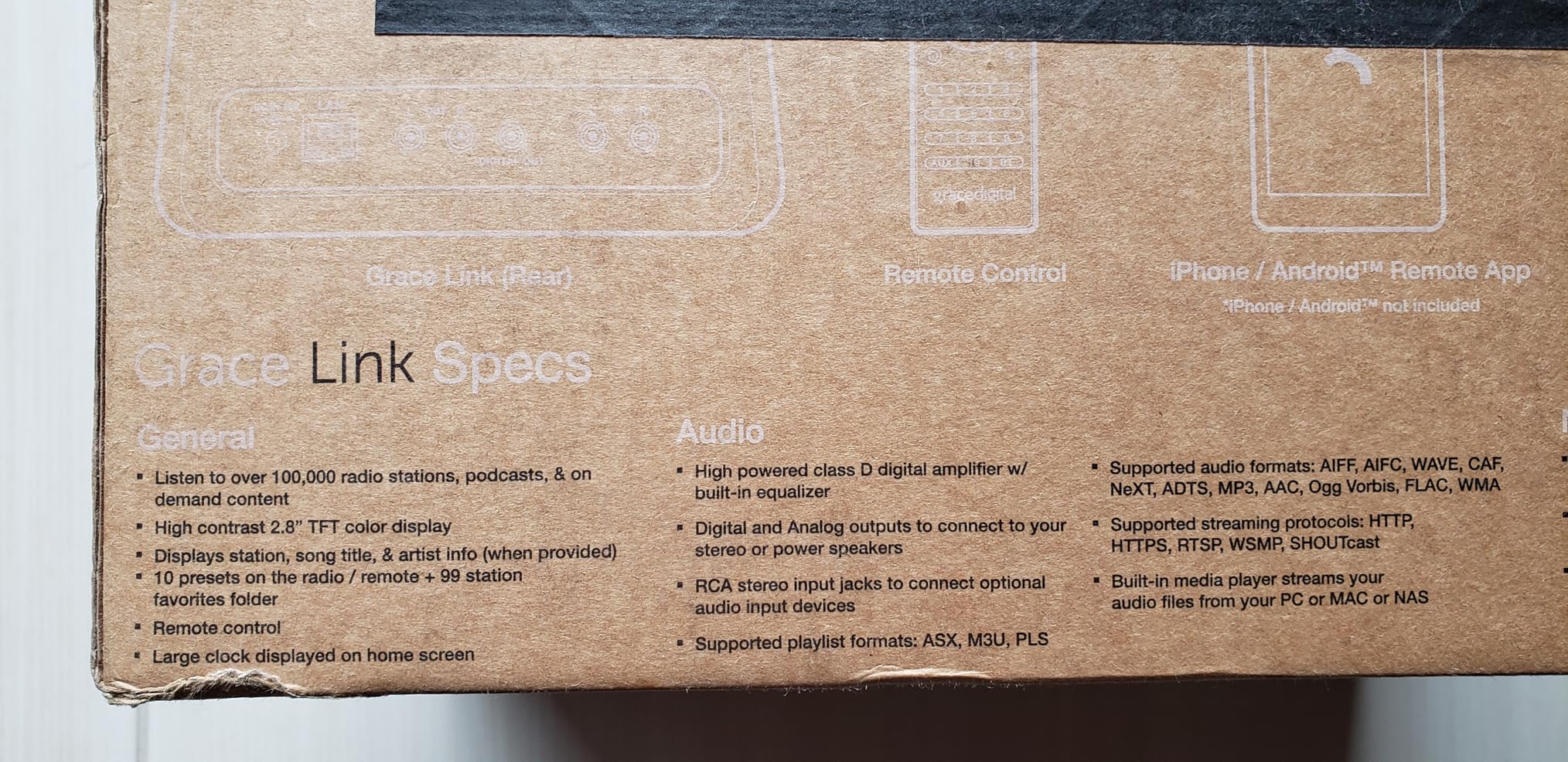 Grace Link Internet Radio Tuner + SiriusXM, Pandora, Spotify Connect, with Chromecast Built-in: Stream Hi-Fi Music to Your Stereo System customer photo 1