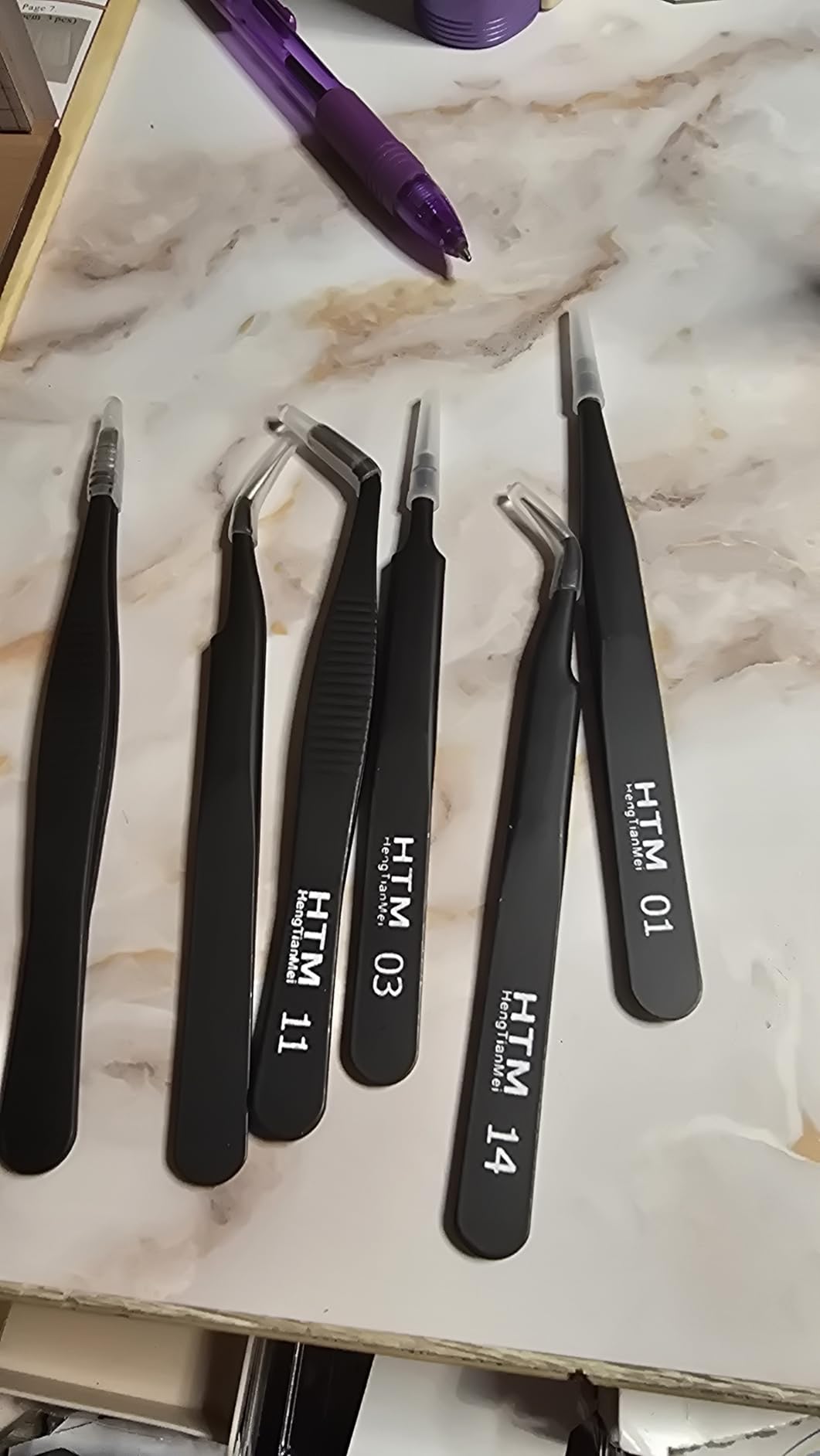 16 Pcs Sharp Precision Tweezers Set, Including 16 Types Of Anti-Static Stainless Steel Esd Medical Tweezers for Craft, Jewelry, Electronics Soldering, Laboratory Work, And Used for Beauty Etc customer photo 1