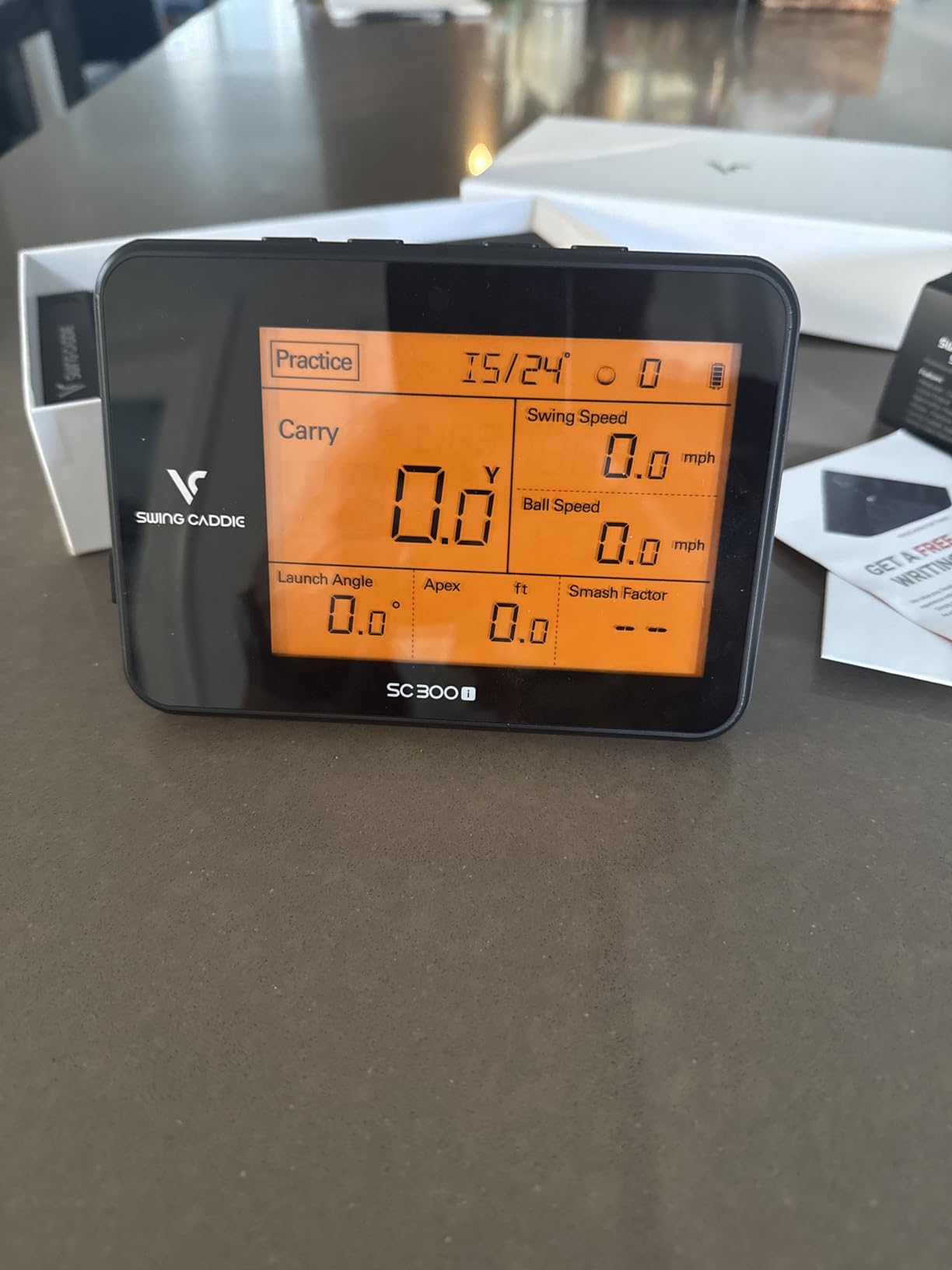 Portable Golf Launch Monitor and Swing Analyzer with Real-Time Shot Data Tracking - Ideal Golf Swing Trainer for Indoor or Outdoor Use, 12-Hr Battery Life customer photo 1