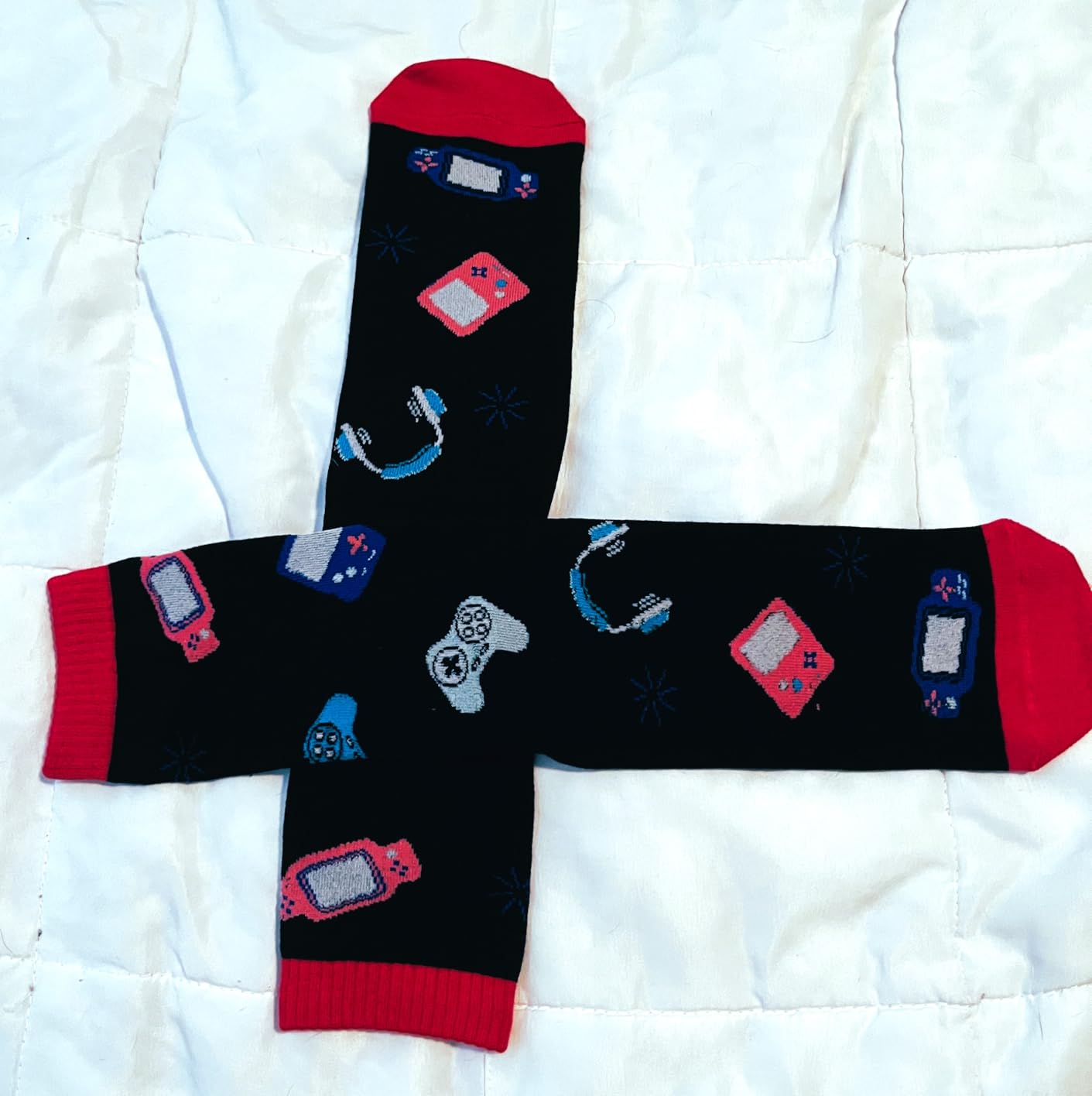 Do Not Disturb I'm Gaming Socks, Men Gifts for Men Teen Boys Dad Son Kid St Patricks Day Father Mothers Day Socks Gifts customer photo 2