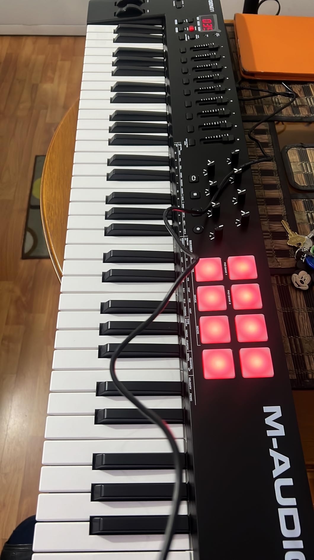 M-Audio Oxygen 49 (MKV) - 49-Key USB MIDI Keyboard Controller with Beat Pads, Smart Chord, Scale Modes, Arpeggiator, and NKS Integration customer photo 2