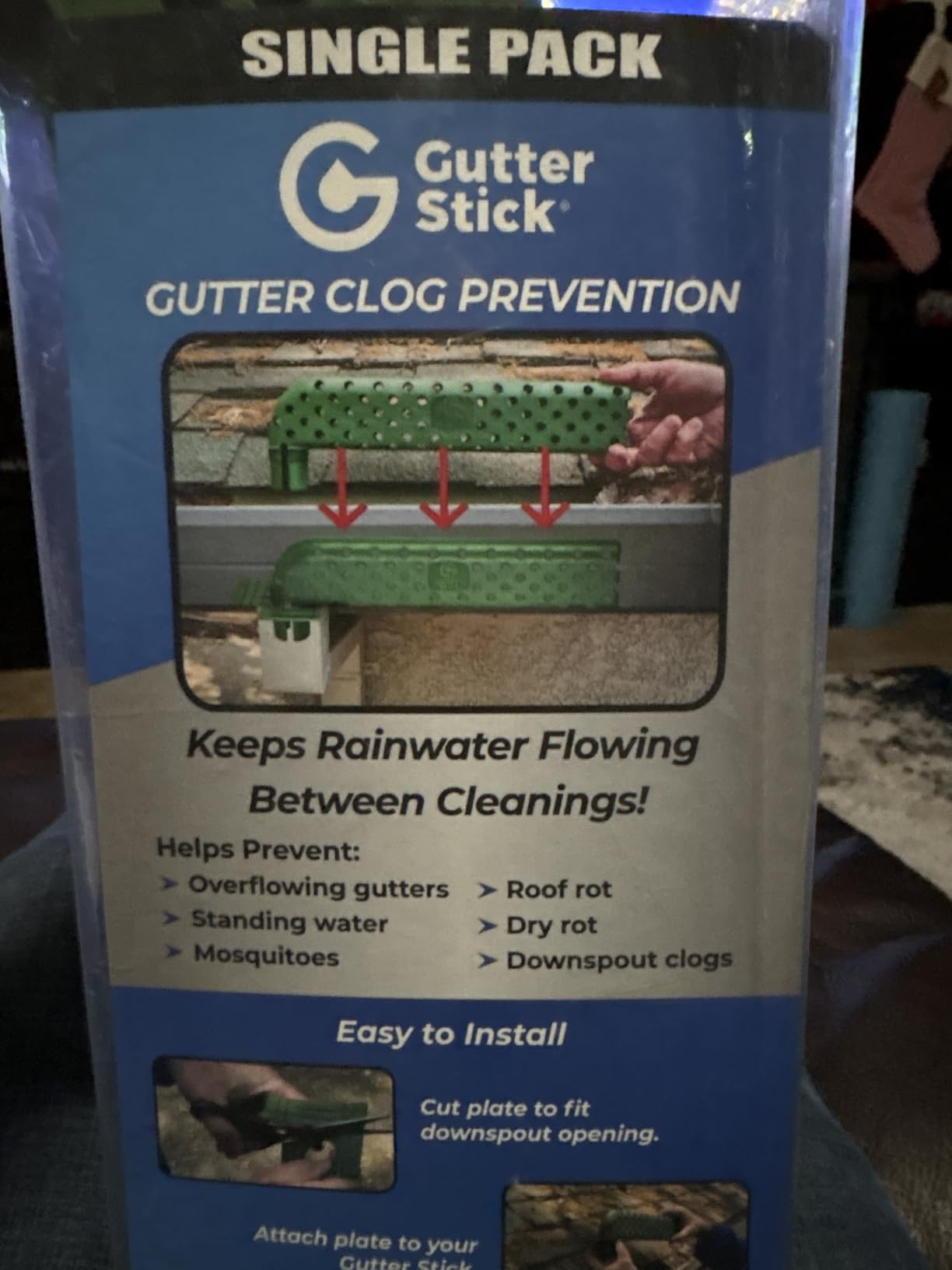 Downspout Guard - Prevents Clogs, Overflows & Water Damage - Universal Fit for All Gutters - Easy No-Tool Install - Weatherproof & Durable - Keeps Debris Out, Water Flowing - 2 Pack customer photo 2