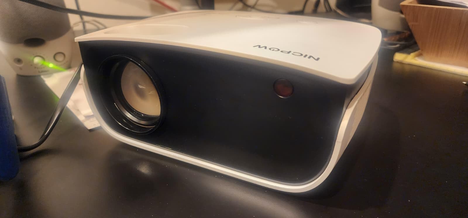 Mini Projector, NICPOW Upgrade Portable Outdoor Movie Projector, 1080P and 200