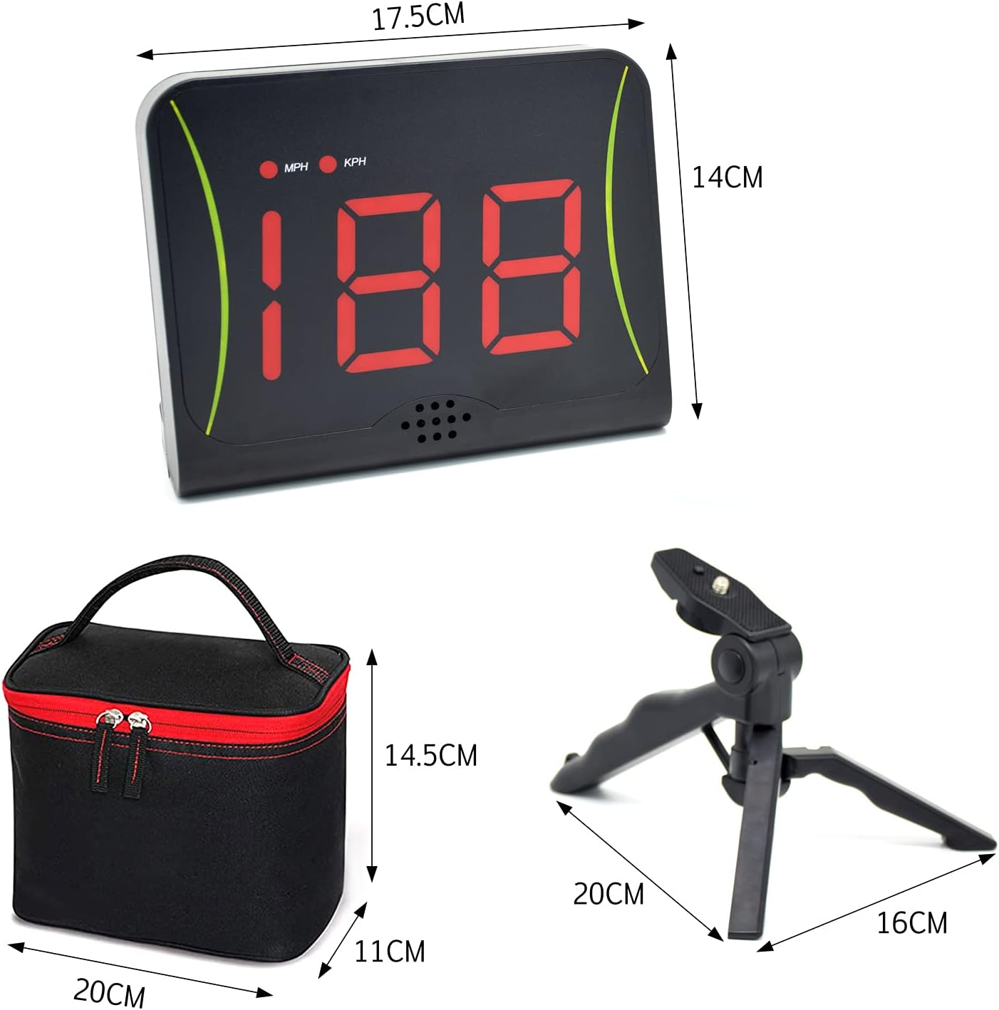 DRM Hands-Free Speed Radars, Multi-Sports Radar Gun for Baseball/Lacrosse/Soccer/Tennis/Golf, Baseball Speed Training Equipment Speed Measurement Device customer photo 1