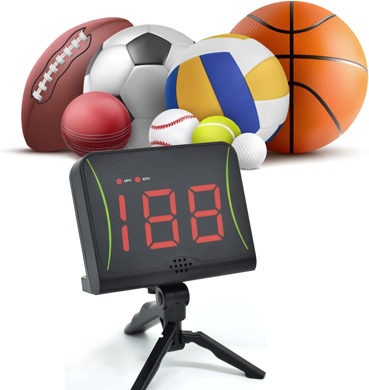 DRM Hands-Free Speed Radars, Multi-Sports Radar Gun for Baseball/Lacrosse/Soccer/Tennis/Golf, Baseball Speed Training Equipment Speed Measurement Device customer photo 2