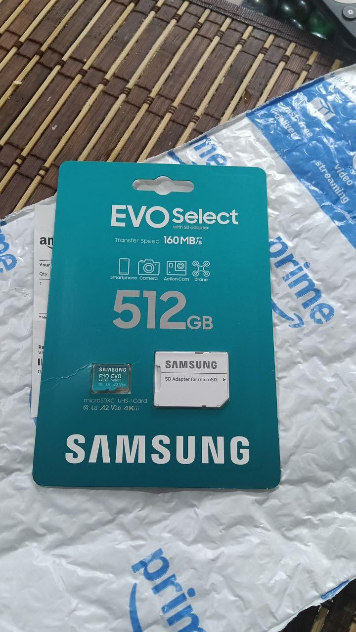 SAMSUNG EVO Select Micro SD-Memory-Card + Adapter, 512GB microSDXC 130MB/s Full HD & 4K UHD, UHS-I, U3, A2, V30, Expanded Storage for Android Smartphones, Tablets, Nintendo-Switch (MB-ME512KA/AM) customer photo 2