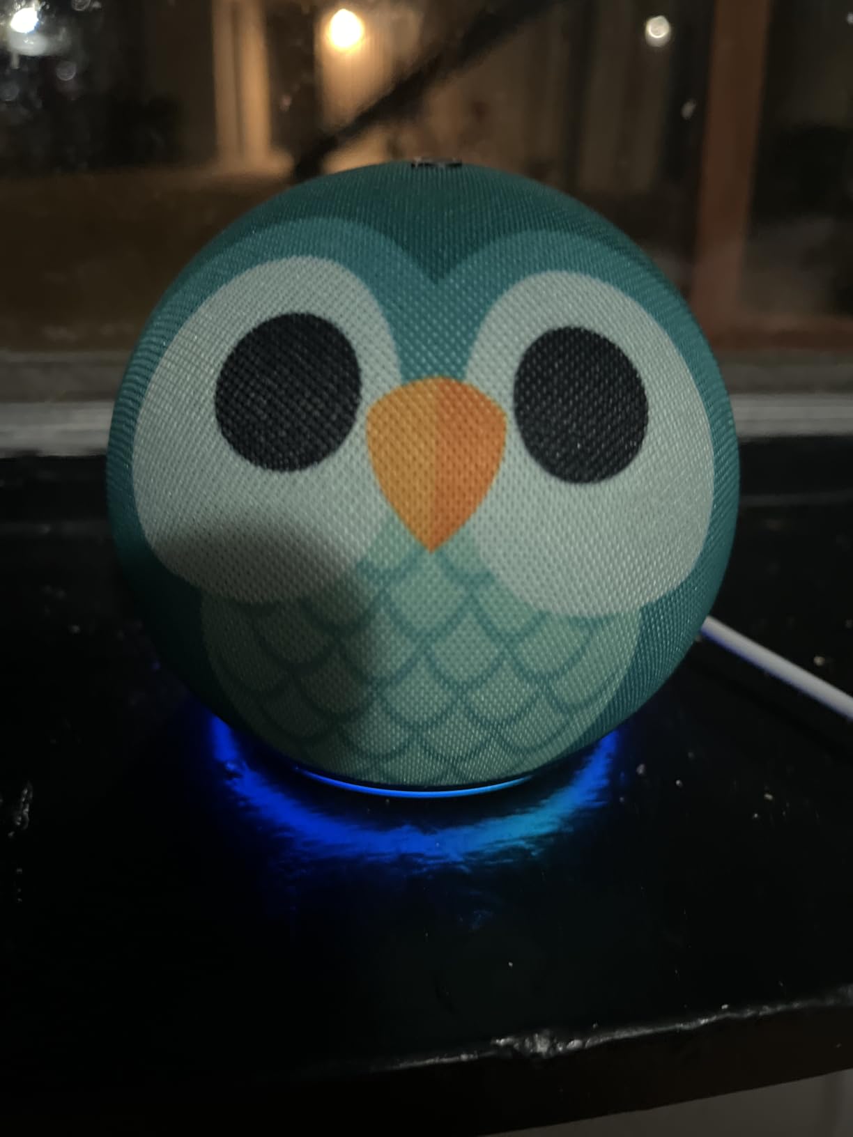 Echo Dot Kids (newest model), Smart speaker to enjoy age-appropriate audiobooks, interactive games and Alexa+ experiences to create and learn, Owl design customer photo 1