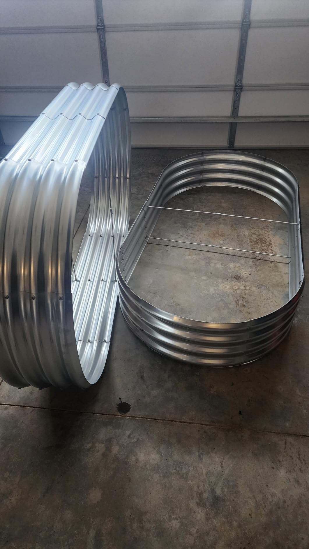 Land Guard Galvanized Raised Garden Bed Kit, Galvanized Planter Garden Boxes Outdoor, Oval Large Metal Raised Garden Beds for Vegetables customer photo 2