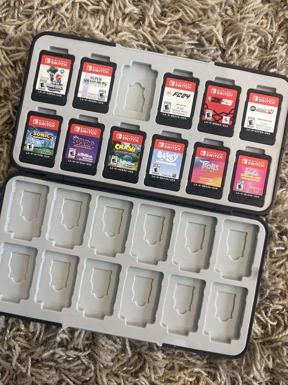 HEIYING Switch Game Card Case for Switch 2 & OLED & Lite,Portable Black Memory Storage Holder with 24 Game Card Slots and 24 Micro SD Cards Slots for Easy carrying customer photo 1