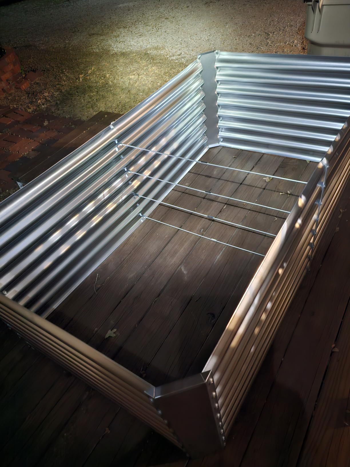 Land Guard 8x4x2 ft Galvanized Raised Garden Bed Kit, Galvanized Planter Raised Garden Boxes Outdoor, Large Metal Raised Garden Beds for Vegetables customer photo 2