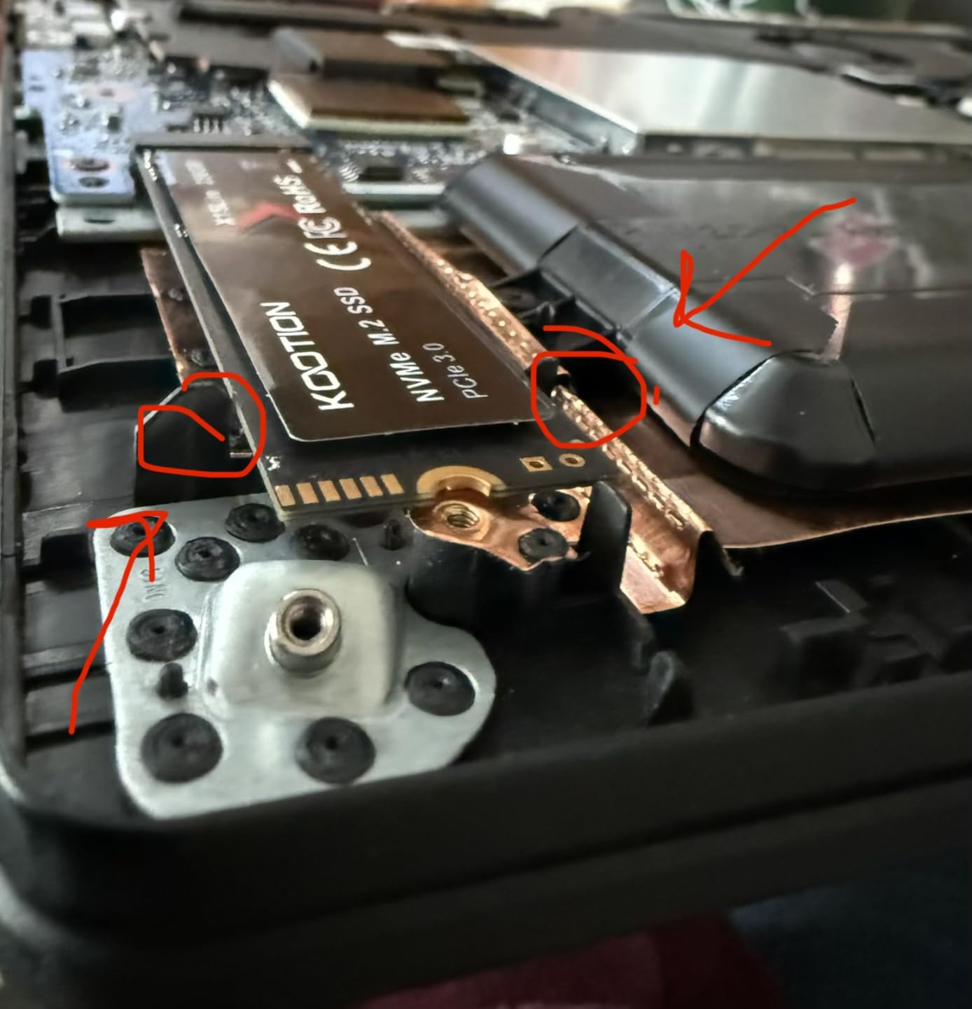 M.2 Heatsink Cooler 2280 SSD Double-Sided Heat Sink with Thermal Silicone pad for PS5/PC PCIE NVME M2 SSD customer photo 1