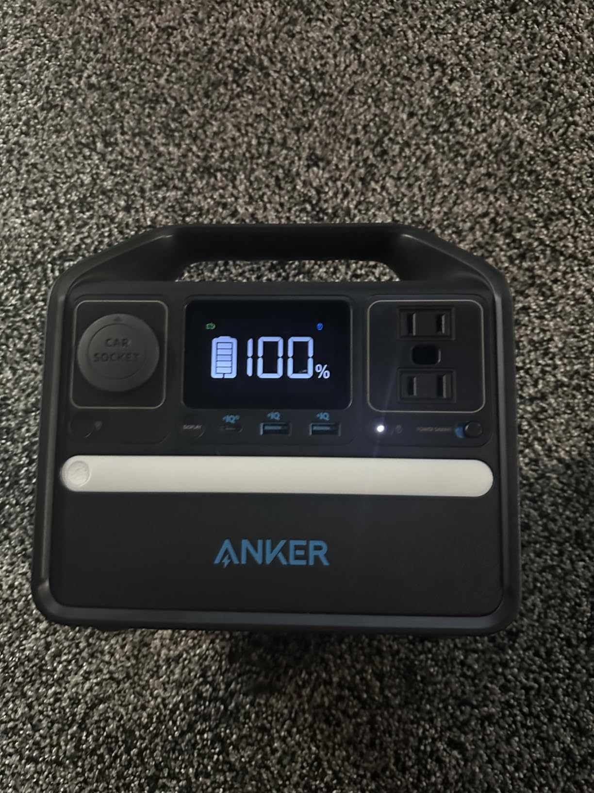 Anker 521 Portable Power Station Upgraded with LiFePO4 Battery, 256Wh 6-Port PowerHouse, 300W (Peak 600W) Solar Generator, 2 AC Outlets, 60W USB-C PD Output, Outdoor Generator customer photo 1