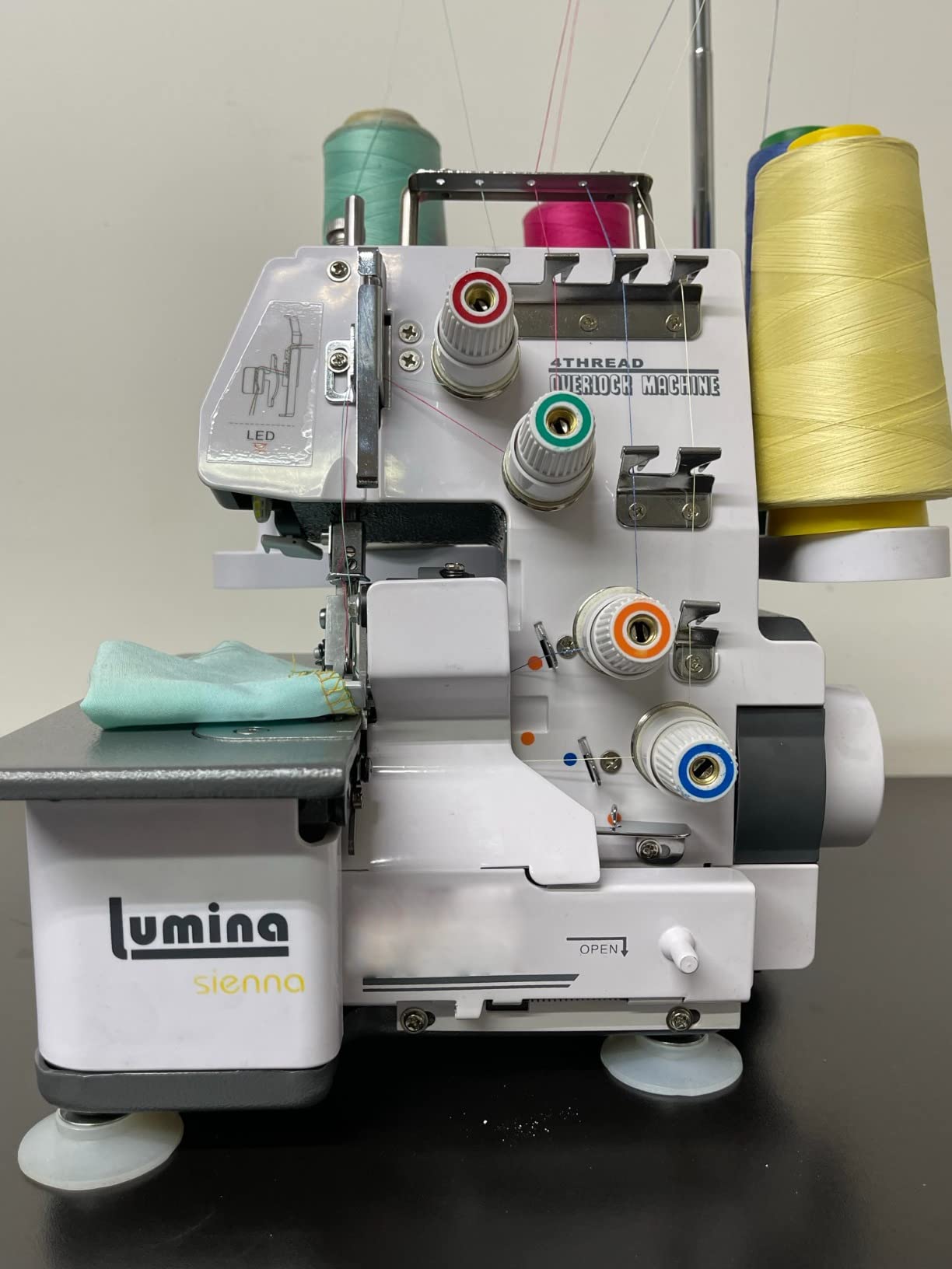 Lumina Sienna Serger Sewing Machine - Industrial Grade Sergers & Overlock Machines with Durable Metal Frame, 3-4 Serger Thread Capability - Overlocker Sewing Machine for Heavy Duty Fabric customer photo 2
