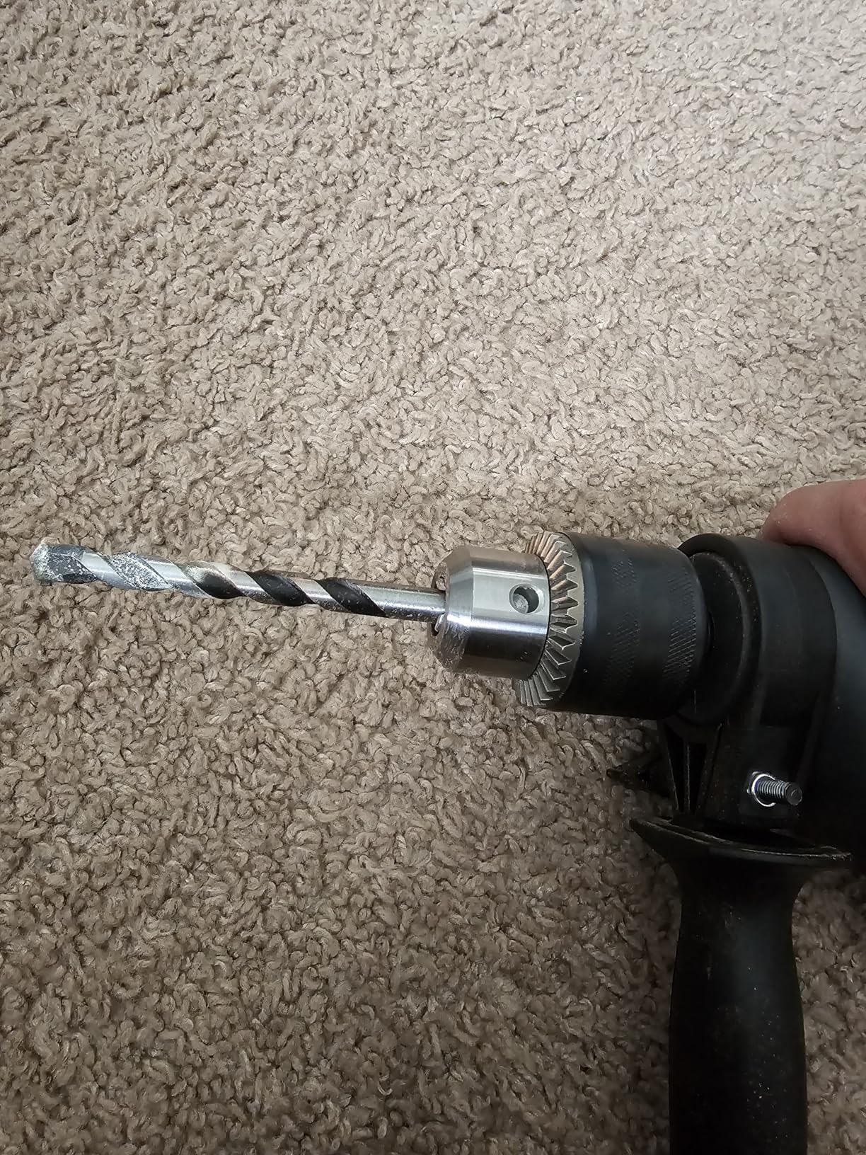 GALAX PRO 4.5Amp 0-3000RPM Corded Hammer Drill, 5pcs Bit, Hammer and Drill 2 Functions in 1 with 12 Variable Speed, 1/2 Inch Keyed Metal Chuck, 360°Rotating Handle customer photo 2