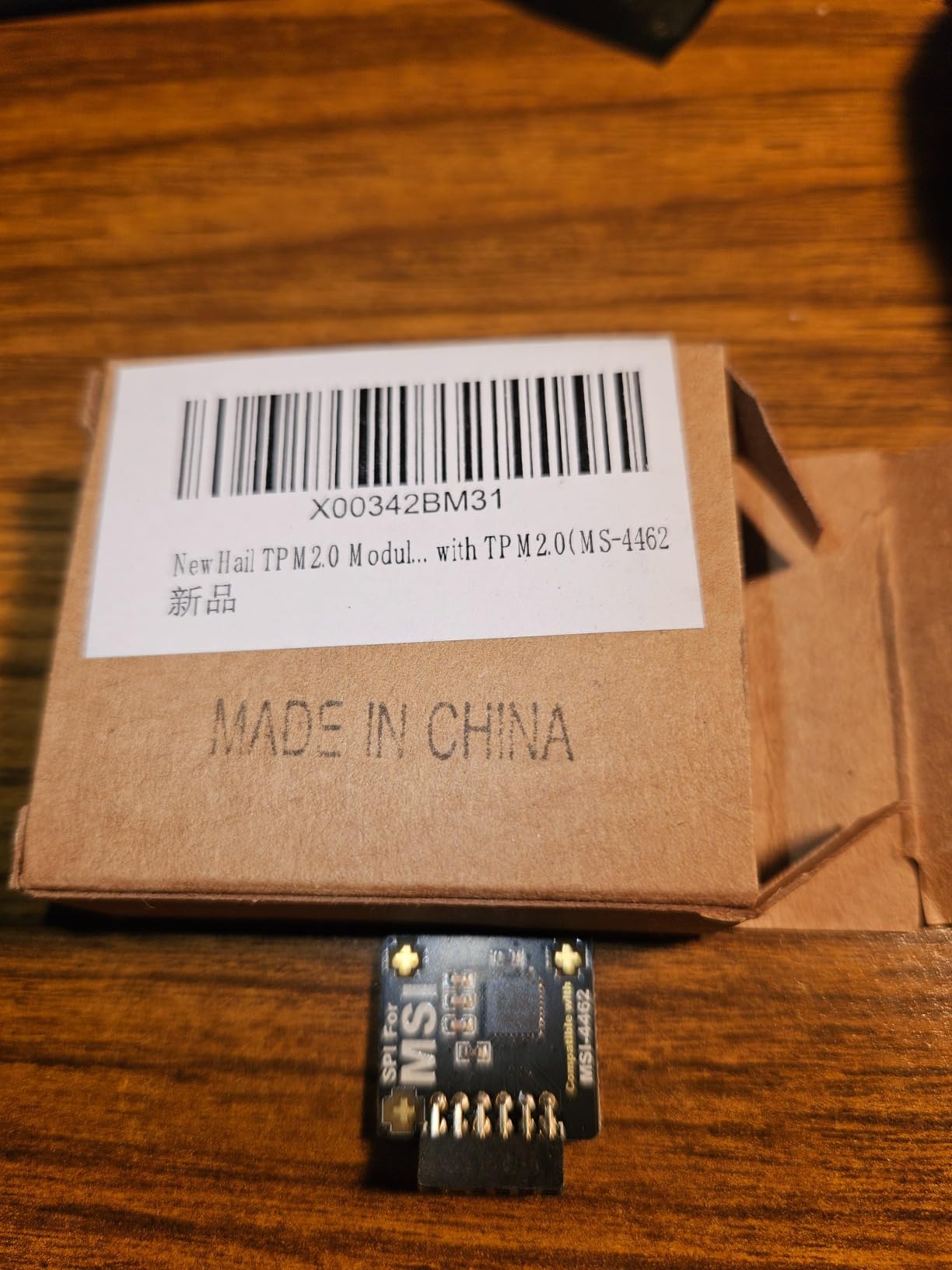 TPM2.0 Module TPM SPI 12Pin Module with infineon SLB 9670 for MSI Motherboard Compatible with TPM2.0(MS-4462) customer photo 1