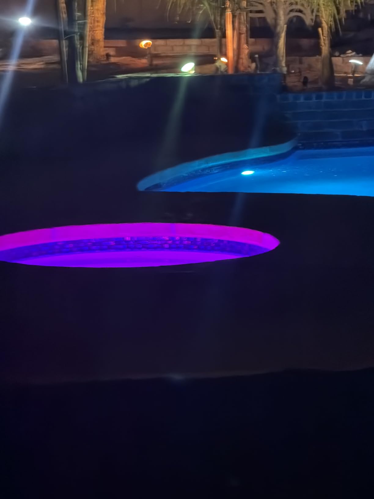HQUA PN01DC LED Inground Pool Lighting System RGBW Color Change 10 Inch 50W, Remote/App Control, 120V AC, 100 Feet Cord customer photo 1