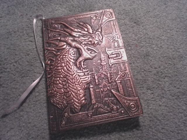 DND Notebook / Journal, Unique 200 Page Book with 3D Gold Phoenix Embossed Faux Leather Cover with Pen- Ideal for Dungeons & Dragons / D&D. Great RPG Accessories Gift for DM's & Players customer photo 2