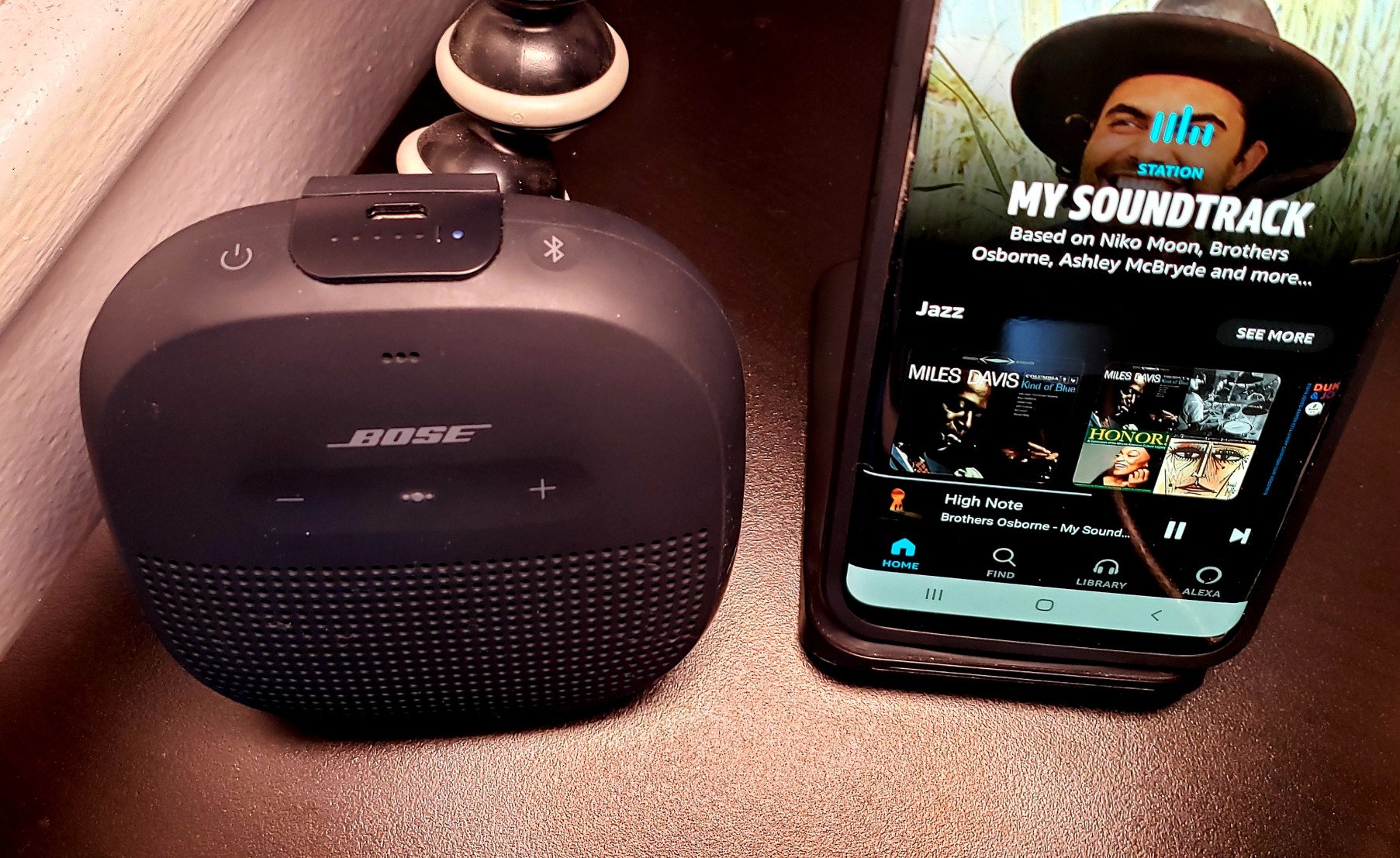 SoundLink Micro Bluetooth Speaker: Small Portable Waterproof Speaker with Microphone, Stone Blue customer photo 2