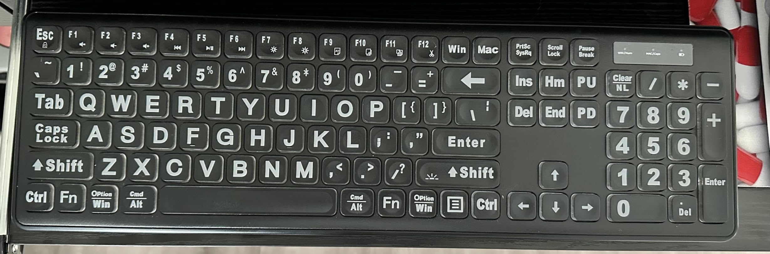 Wireless Keyboard and Mouse Combo, RGB Backlit, Rechargeable & Light Up Letters, Full-Size, Soft Typing, Sleep Mode, 2.4GHz Quiet Keyboard Set for Mac, Windows, Laptop, PC, Trueque (Black) customer photo 1