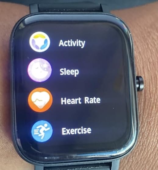 Smart Watch for Men Women Compatible with iPhone Samsung Android Phone 1.69 inch Full Touch Screen IP68 Waterproof Bluetooth Fitness Tracker Heart Rate/Sleep Monitor (Black) customer photo 2