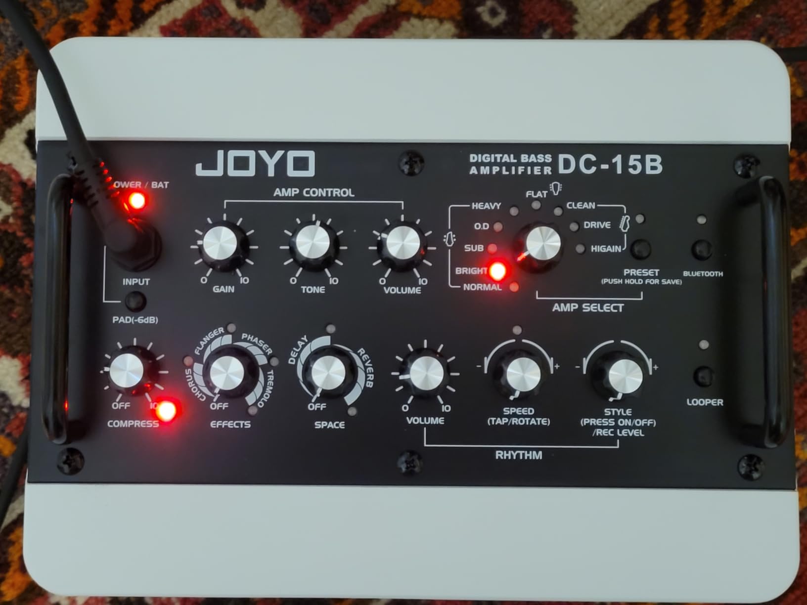 JOYO 15W Portable Guitar Amp Combo | 9 Preamp Models + Looper, Drum Machine, Modulation, Delay & Reverb | Rechargeable Battery | Digital Modeling | for Practice, Solo & Small Gigs (DC-15S) customer photo 2
