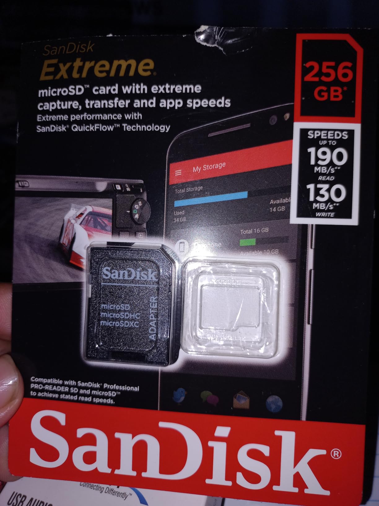 1TB Extreme microSDXC UHS-I Memory Card with Adapter - C10, U3, V30, 4K, 5K, A2, Micro SD Card - SDSQXAV-1T00-GN6MA customer photo 1